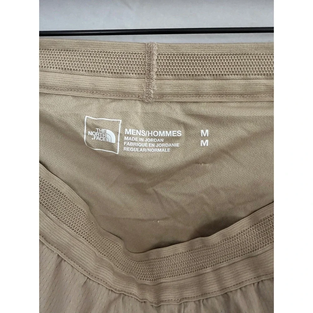 The North Face Lightrange Shorts Mens Tan Perforated Running Athletic Medium